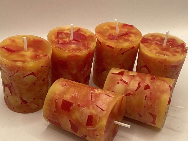 Dragons Blood scented hand poured votives image 1