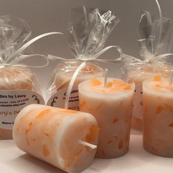 Georgia Peach scented votive candles