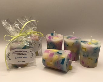Summer time scented votive candles