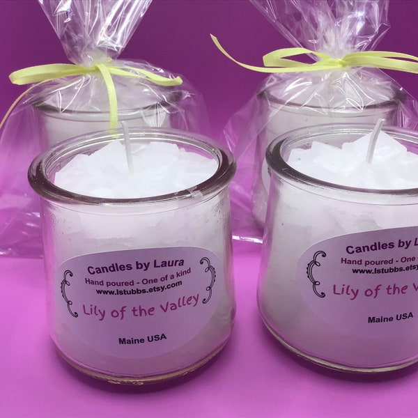 Lily of the Valley scented container candles