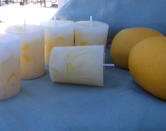 Lemon Grass Sage votive candle hand poured scented