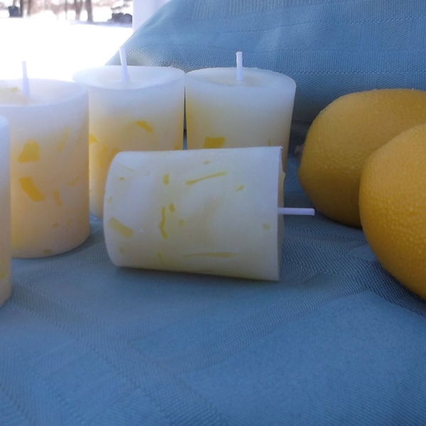 Lemon Grass Sage votive candle hand poured scented