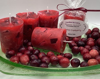 Cranberry scented  votive candles