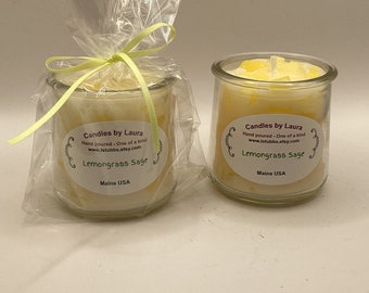 Lemongrass Sage scented container candle