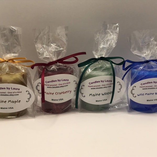 Maine scented votive candles gift set of 4