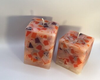 Whipped Pumpkin Pie square scented pillar