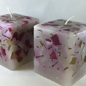 Apple Pie square pillar candles