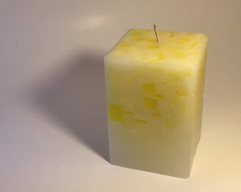 Lemongrass Sage scented pillar candle