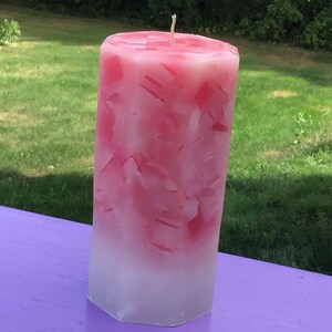 Rose Garden scented pillar candle image 3