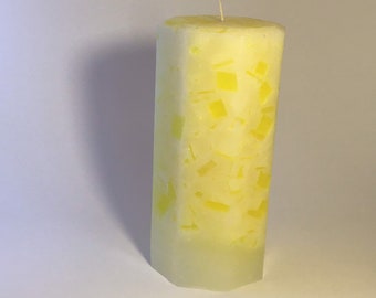 Lemongrass Sage scented pillar candle