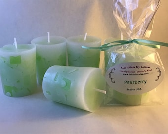 Pearberry scented votive candles