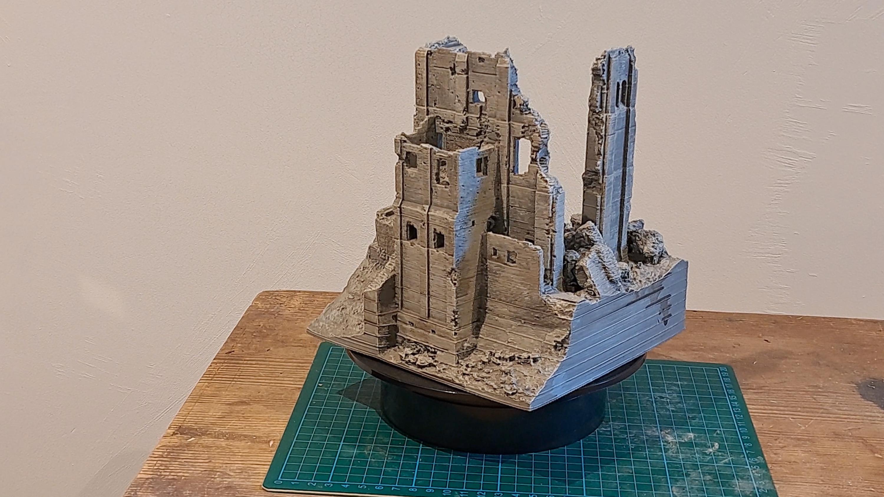 Corfe Castle 3D Printed Model - A Historical Masterpiece in High ...