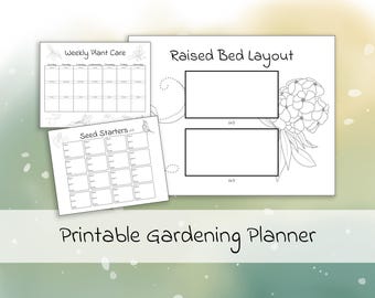 Vegetable Garden Planner, Seedling & Plant Tracker (Digital Download)