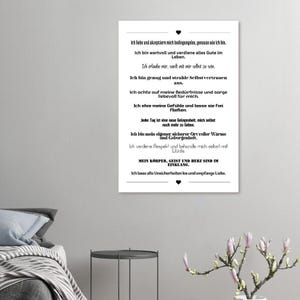 Selbstliebe Poster Affirmation – Wanddeko modern Geschenk Achtsamkeit Motivation Büro Wohnzimmer, Poster Spruch, inspirierende Sprüche image 10