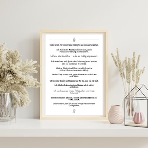 Poster motivazionali affermazioni – Ispirazione Sviluppo personale Decorazione murale Ufficio regalo Carta opaca premium, poster detto/detti