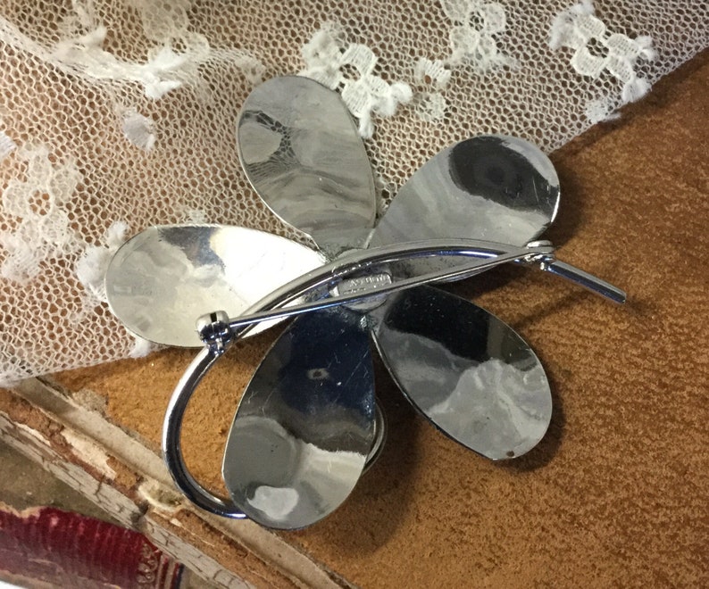 Signed Bond Boyd Sterling Flower Brooch Pin Circa 1950\u2019s 1960\u2019s