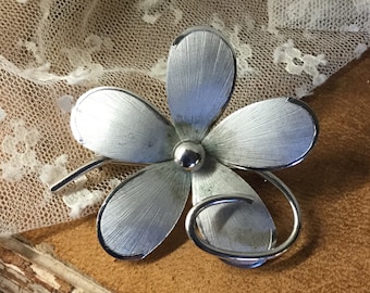 Signed BOND-BOYD Sterling Flower Brooch Pin Circa 1950’s 1960’s