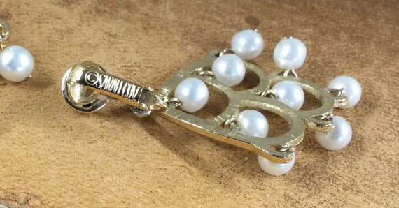 Signed SARAH COVENTRY Señorita Faux Pearl Gold To… - image 5