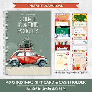 Libro dei buoni regalo di Natale, porta-40 buoni regalo, regalo per adolescenti, regalo ricordo, regalo dell'ultimo minuto, sopravvivenza al college, regalo per lui, regalo per lei