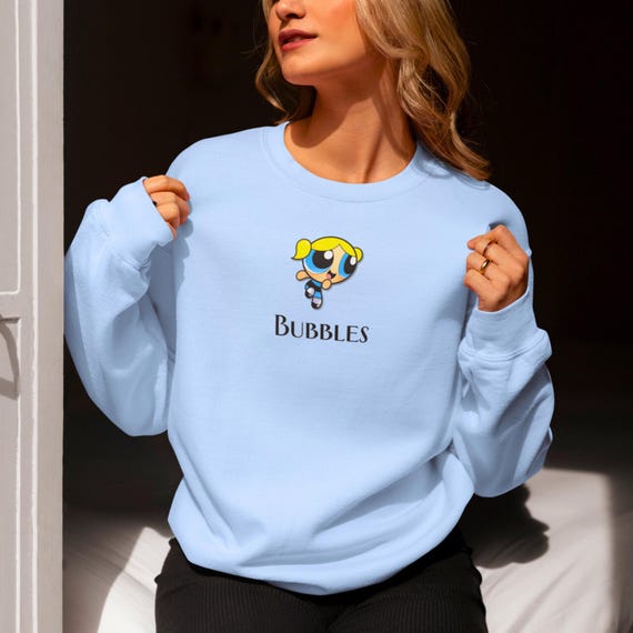 Powerpuff Girls BUBBLES Sweatshirt Cute Cartoon Crewneck Jumper Unisex Long Sleeve Pullover for Teens Pop Culture Apparel Women Etsy