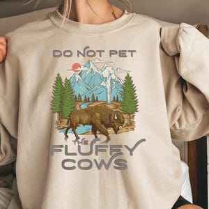 Funny Vintage Look Yellowstone National Park Bison Lover Sweatshirt, Protect Our Parks Shirt, United States National Park Shirt