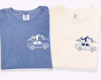 American Offroad T-Shirt: 4WD Forest Mountain USA Comfort Colors