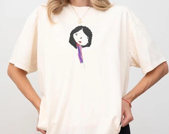 Unique Wearable Artwork Gift, Indie Graphic Comfort Colors T-Shirt, Indie art shirt