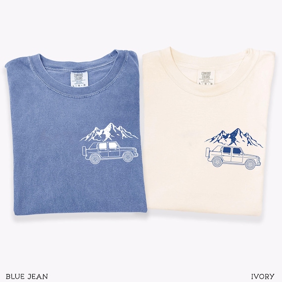 American Offroad T-Shirt: 4WD Forest Mountain USA Comfort Colors