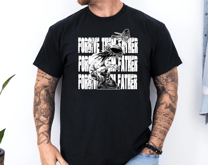 Forgive Them Father Christian Sweatshirt: Bible Verse Unisex T-Shirt
