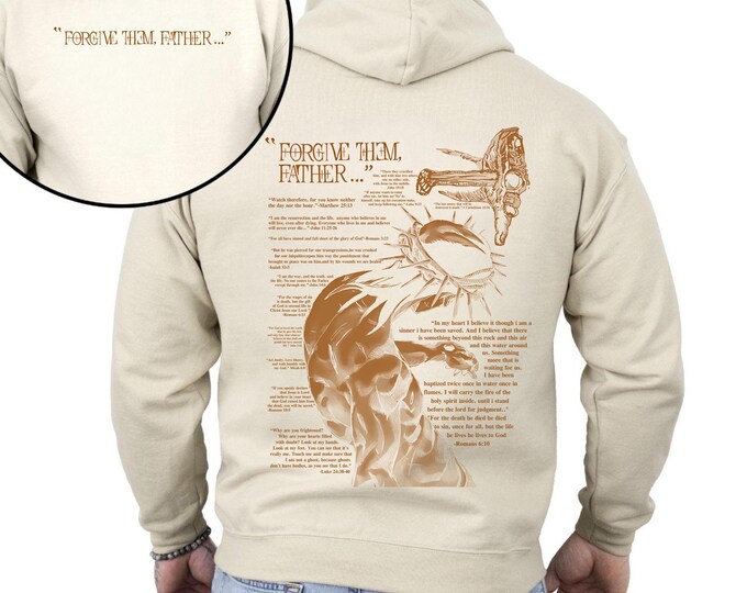 Forgive Them , Father Front And Back Printed Hoodie, Church Hoodie, Christian Faith Unisex Hoodie, God Clothing, Gift for Her