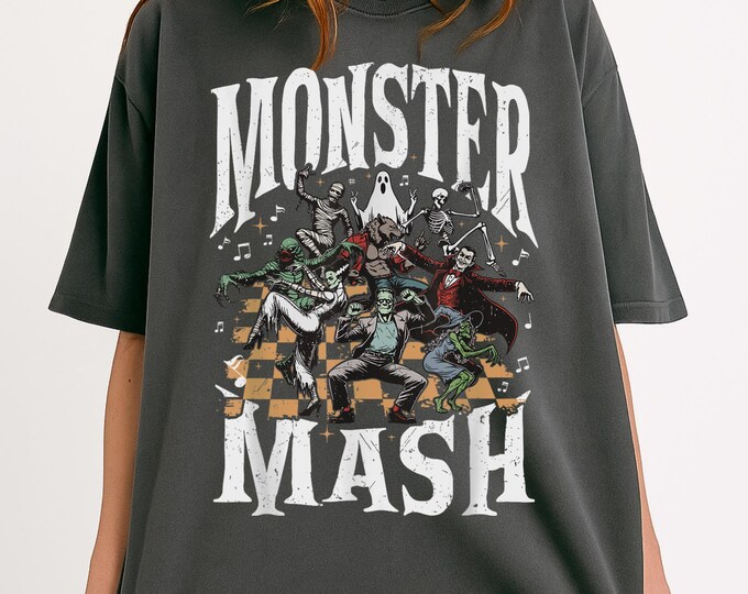 Monster Mash Retro Halloween Comfort Colors T-Shirt