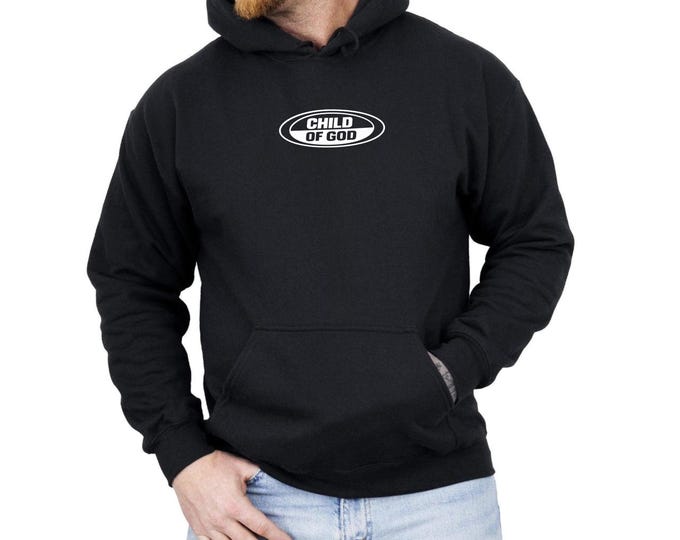 Child of God Hoodie, Minimalist Christian Faith Apparel, Streetwear Religious Clothing