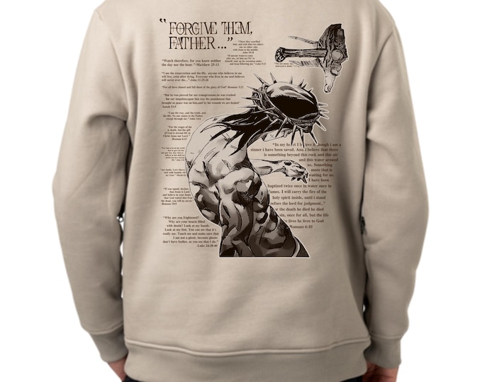 Forgive Them Father Hoodie: Christian Bible Verse Unisex Sweatshirt