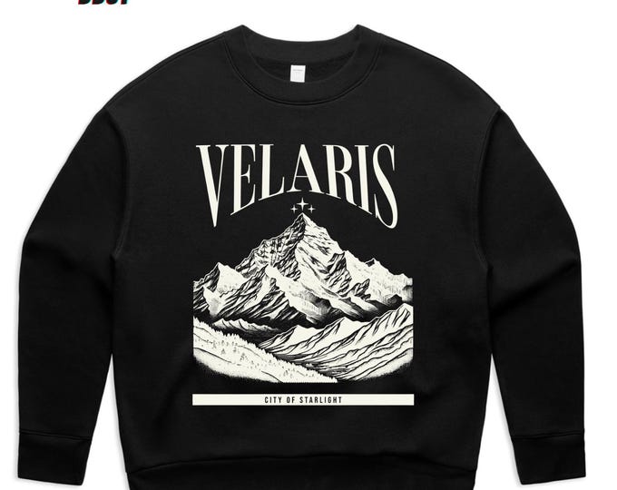Velaris Shirt, Bookish Sweatshirt, Night Court Shirt, Full Color, Full Size, For Men, For Women, Reading Unisex Sweater