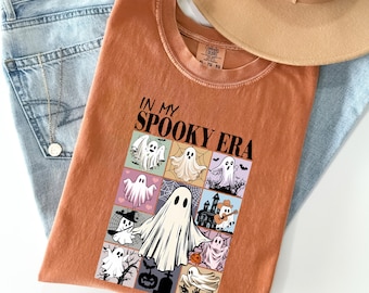 Spooky Season Comfort Colors® T-Shirt, Spooky Vibes Shirt, Funny Fall Ghost Shirt, Halloween Spooky Era Shirt, Halloween Gift for Women