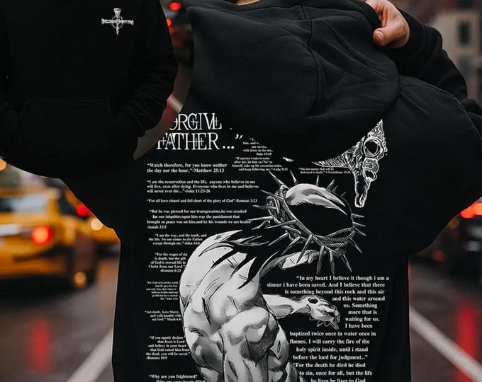 Forgive Them, Father Hoodie, Bible Verses Hoodie, Church Hoodie, Christian Faith Unisex Hoodie, God Clothing, Christian Apparel