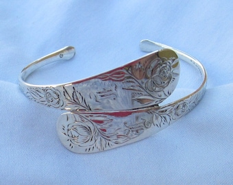 Gorhan Jac Rose Spoon Handles Fashioned Into A Cuff Bracelet