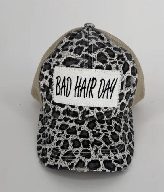〽️Women\'s Black High Ponytail Baseball Cap Trucker Bad Hair Day Adjustable Speedy Pros Womens Ponytail Cap Bad Hair Day Cotton  main image 2