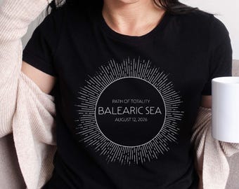 Eclipse T-Shirt 2026 Customizable City Country Full Totality Women and Unisex Styles