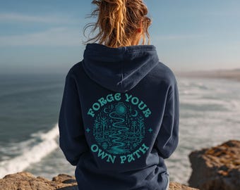 Oversized Cozy Hoodie for Girls Colorful Designs Love & Flowers Forge Your Own Path