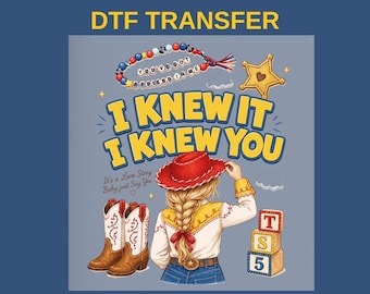 Lo sabía, te conocía, transferencia DTF, Toy Story 5 lista para imprimir
