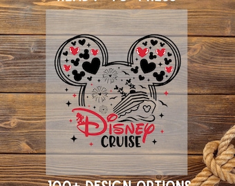 Disney Cruise Ready To Press, Mickey Disney Cruise 2025 DTF Transfer, Impresión DTF Familiar Disney, Prensa Térmica, Disneyworld DTF, Transferencia Termoadhesiva