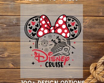 Disney Cruise Ready To Press, Transferencia DTF de Minnie Disney Cruise 2025, Impresión DTF Familiar Disney, Prensa Térmica, Disneyworld DTF, Transferencia Termoadhesiva