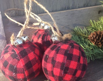rustic buffalo check plaid flannel christmas ornament holiday decor cabin decor tree decoration rustic christmas farmhouse christmas - Rustic Christmas Tree Ornaments rustic buffalo check plaid flannel christmas ornament holiday decor cabin decor tree decoration rustic christmas farmhouse christmas - Rustic Christmas Tree Ornaments