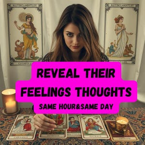 Enthüllen Sie ihre Gefühle, genaue Gedanken, psychische Tarot-Liebeslesung, genaue telepathische Tarot-Lesung, Telepathie-Einblicke, Lesung am selben Tag