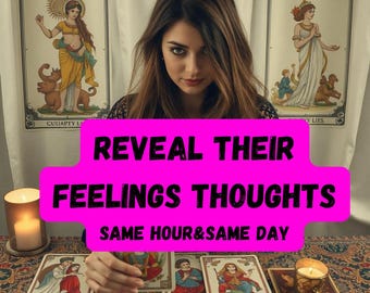 Reveal Their Feelings Exact Thoughts, Psychic Tarot Love Reading, Accurate Telepathic Tarot Reading, Telepathy Insights, Same Day Reading