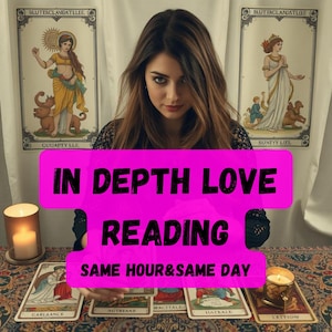 Lectura del amor en profundidad en la misma hora, perspectivas completas, análisis de relaciones y ex amantes, lectura psíquica del amor, lectura del tarot del amor,