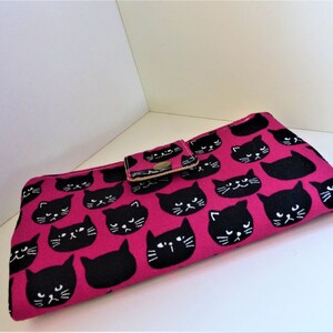 Must have Brieftasche -　Laune Katze in Magenta