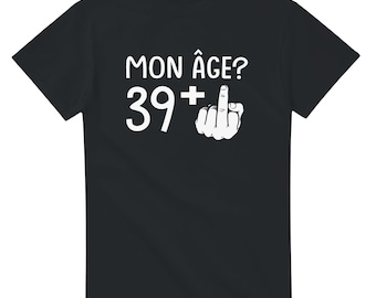 40e verjaardag T-shirt - Humor T-shirt voor heren - Grappig cadeau-idee voor heren - Zwart T-shirt van 100% katoen