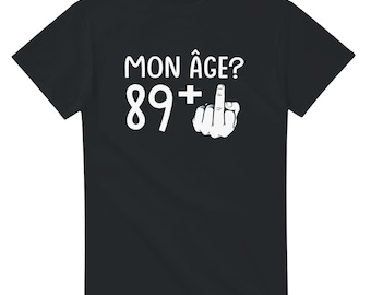 90e verjaardag T-shirt - Humor T-shirt voor heren - Grappig cadeau-idee voor heren - Zwart T-shirt van 100% katoen